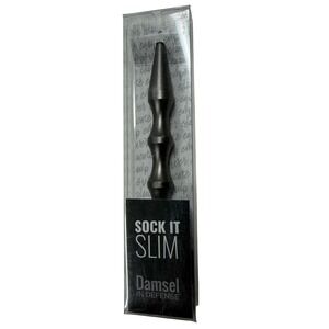 Damsel in Defense Sock It Slim Aluminum Self Defense Keychain Tool Matte Black